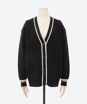 Vネックカーディガン