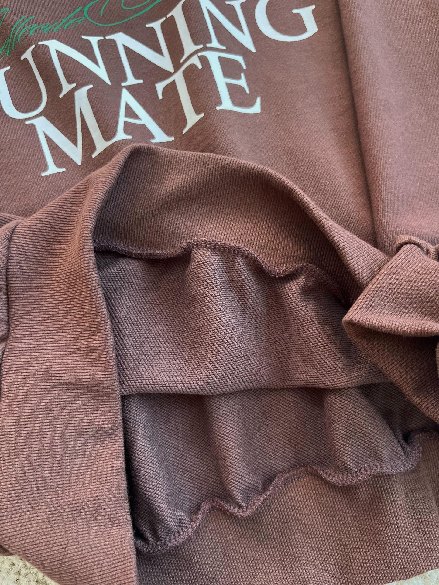 ブラウンロゴスウェット