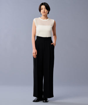 シアー リブ ノースリーブ ニット（uncrave STANDARD）