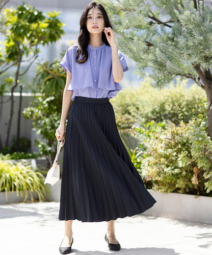 ウーステッドエステル  プリーツスカート