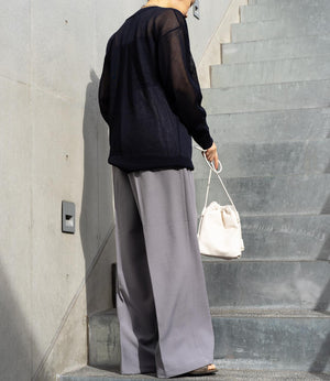 シアーVネックカーディガン