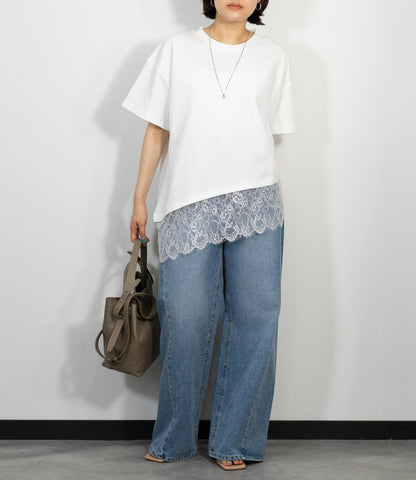 レースドッキングTシャツ