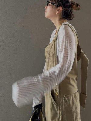 リネンボーダールーズロンT