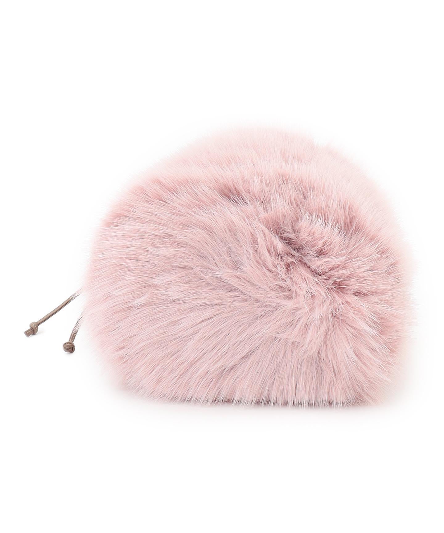 フェイクファー チャーム バッグ