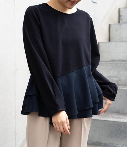 ドッキングイレヘムブラウス