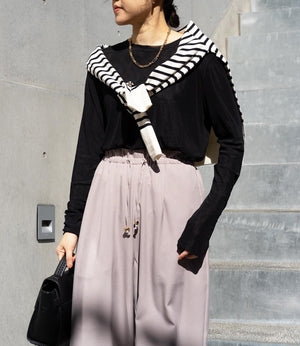 ダブルチュールカットソー