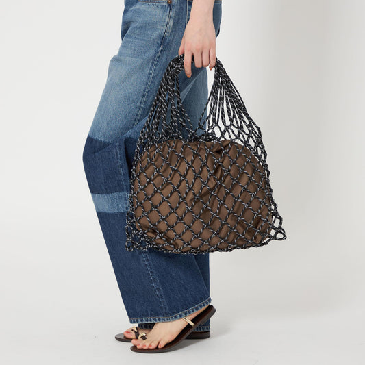 パラコード ネット ショルダーバッグ/かごバッグ