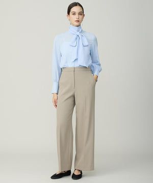 セルロースシルクビエラ ボウタイ付きブラウス