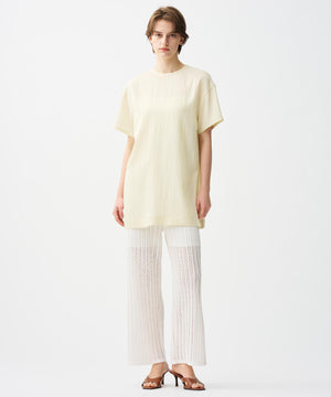 シースルーケーブルニット パンツ