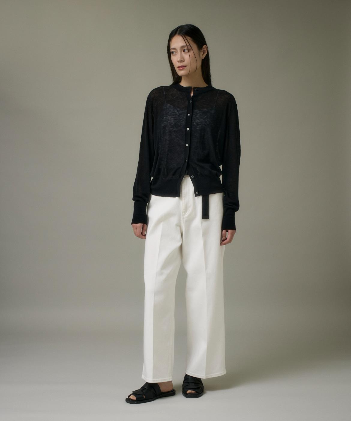 クルーネックニットカーデ《Melty air wool》