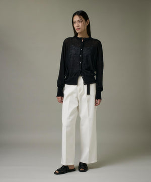 クルーネックニットカーデ《Melty air wool》