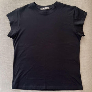 キャップスリーブシルケットTシャツ