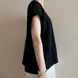 キャップスリーブボックスTシャツ