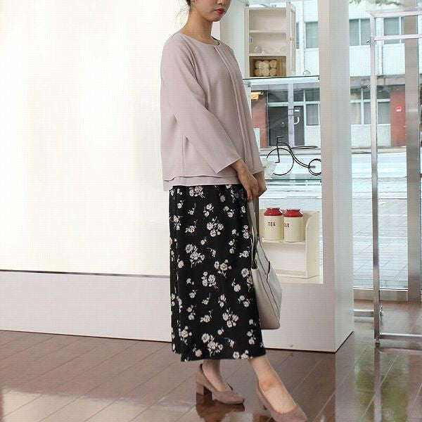 花柄ロングスカート
