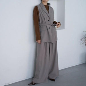 タックワイドパンツ