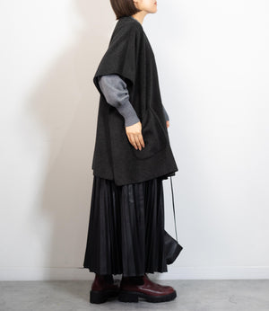 ニットパイル着流しアウター