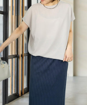 【10万人の正解シリーズ】コクーンシルエットボートネックカットソー