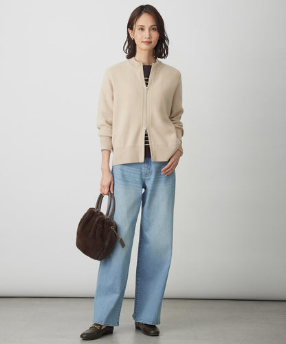 BASIC STRETCH DENIM ワイド ストレート デニム