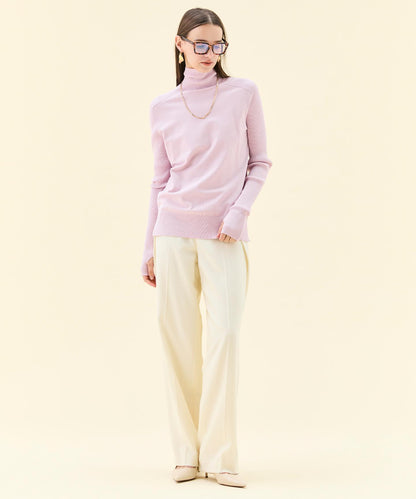 TERNES / 変形タックウールワイドパンツ