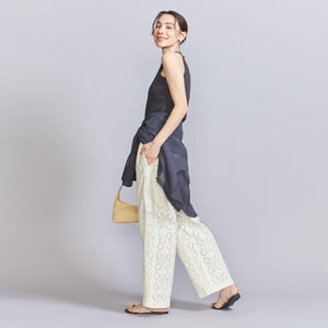 コットンナイロン レースパンツ