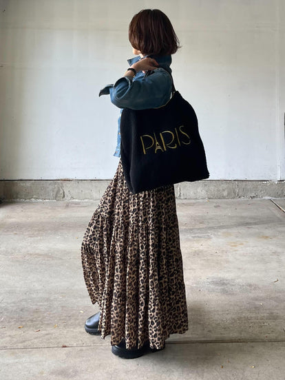 レオパードティアードスカート – &DROBE (アンドローブ)