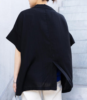 ワッシャーサテンシャツジャケット