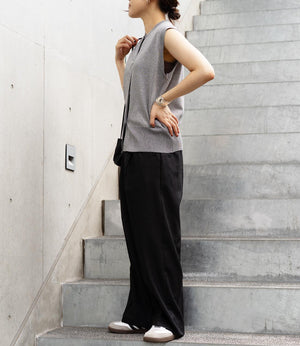 リネンライクシャイニータックパンツ