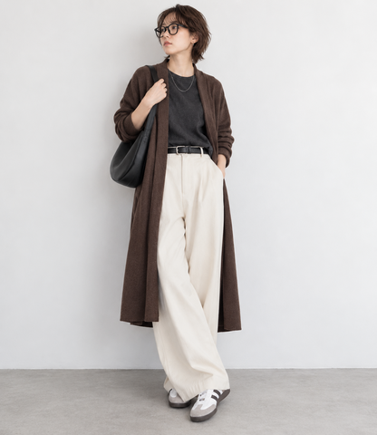 ロングニットカーディガン