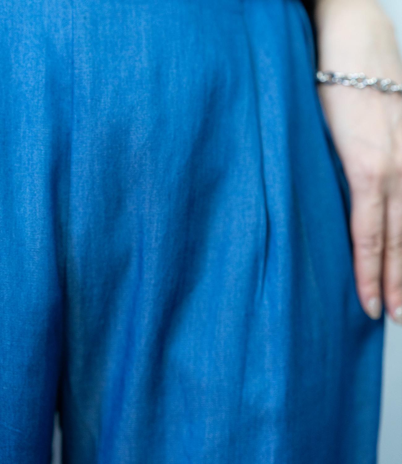 テンセルデニムストレートパンツ