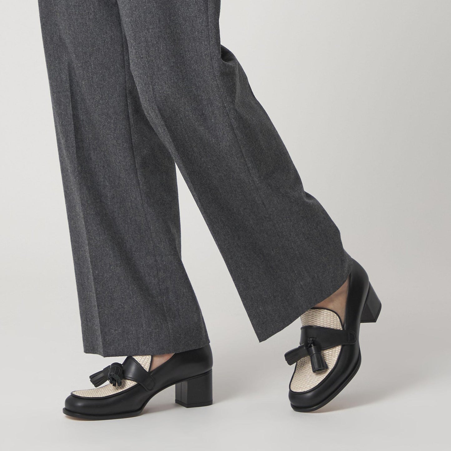 タッセルローファー パンプス50↑