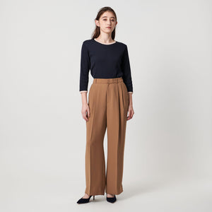 2タック ワイドパンツ‐UVカット 接触冷感 吸水速乾 帯電防止 ウォッシャブル‐