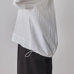 布帛ドッキングカットソー