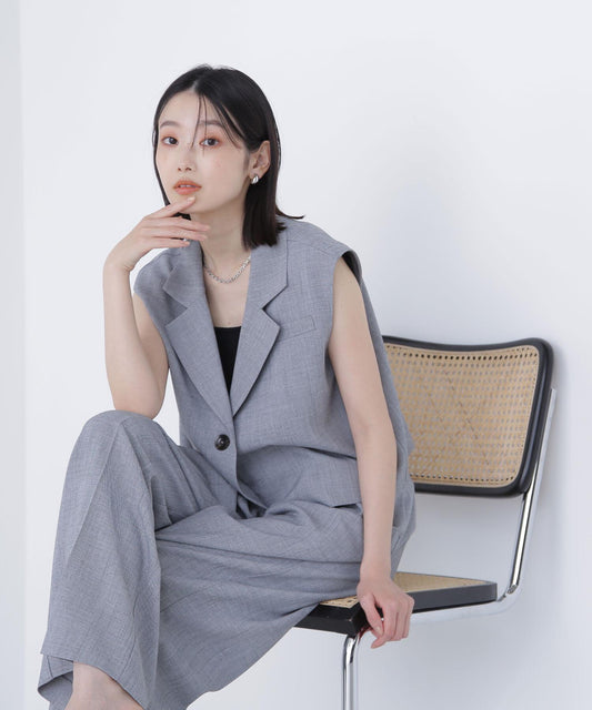 ＜古畑星夏さんコラボ＞クロップドジレセットアップ