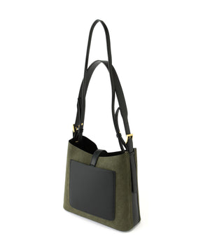 スウェードコンビワンショルダーバッグ