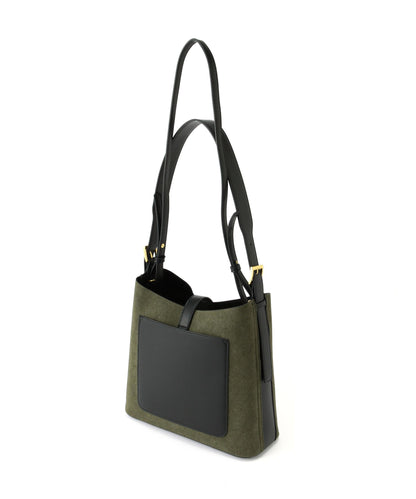 スウェードコンビワンショルダーバッグ