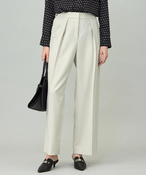 ウール2WAYストレッチ ワイドパンツ