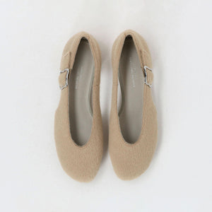 サイド バックル フラットシューズ