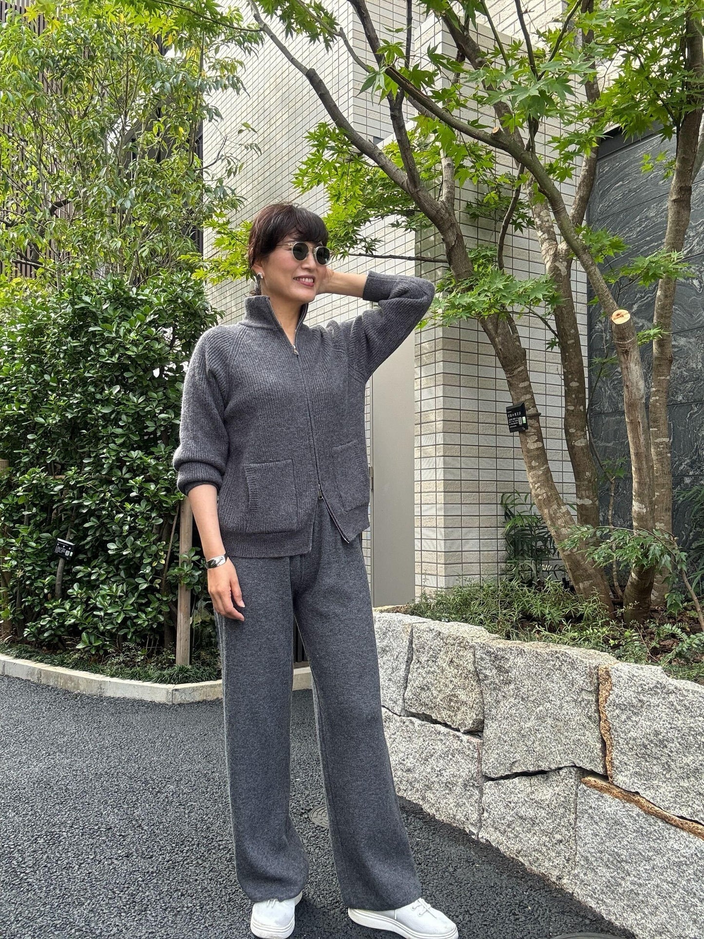 ジップニットセットアップ