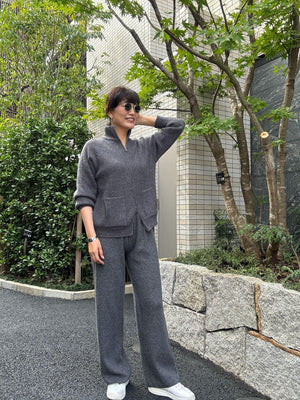 ジップニットセットアップ