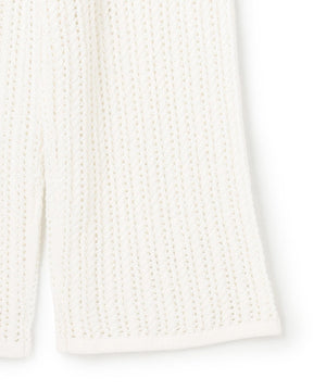 シースルーケーブルニット パンツ