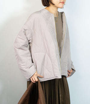 リバーシブルファーキルティングアウター