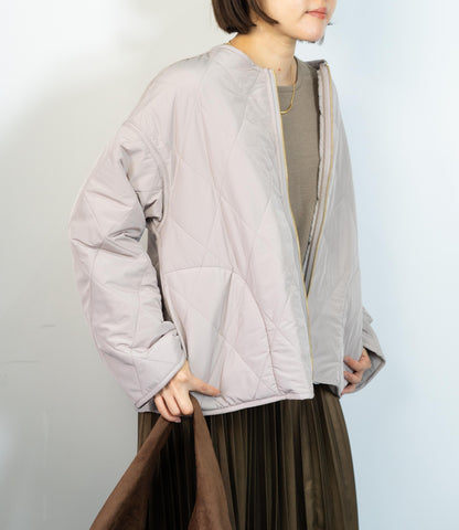 リバーシブルファーキルティングアウター