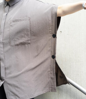 ボックスオーバーサイズシアーシャツ