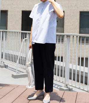 ストライプフレアスリーブブラウス