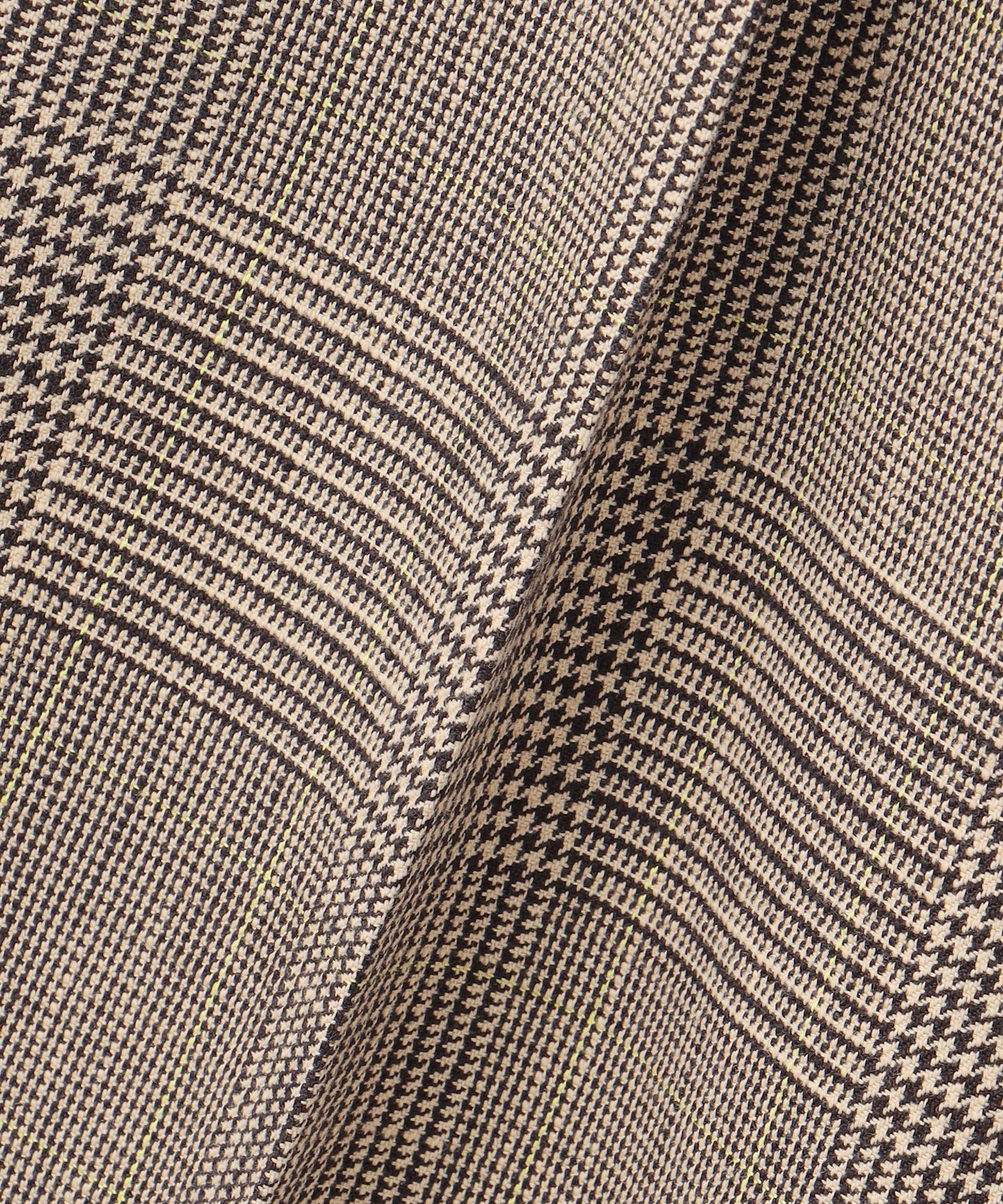 グレンチェック ワイドパンツ