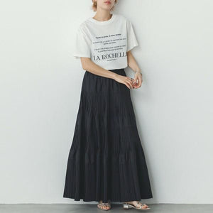 USAコットン2wayレタリングTシャツ