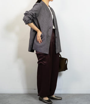 ツイードライクノーカラージャケット