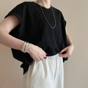 キャップスリーブボックスTシャツ