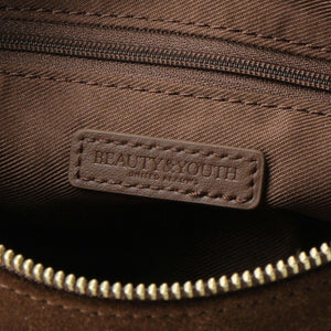 スエード スクエア ショルダーバッグ