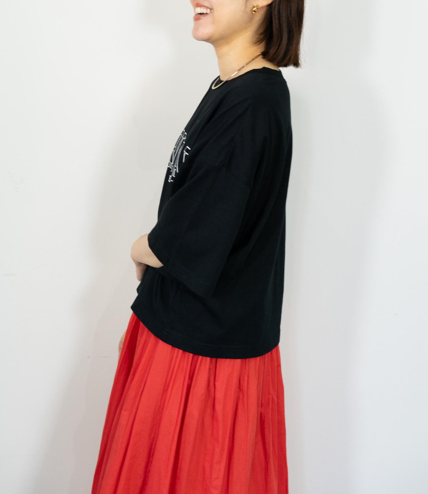 クロップドロゴTシャツ
